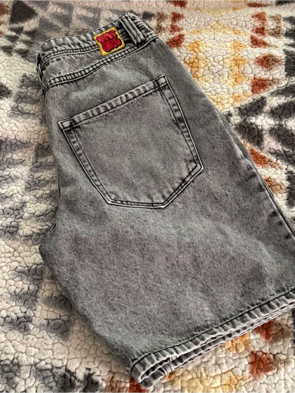 Vintage Grey Kids Denim Jeans - Casual Everyday Wear